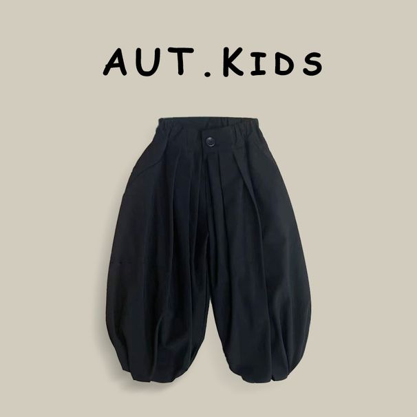 Kid's Clothing Boys Pants Spring And Autumn Wear New Children's Loose Bloomers Of Small And Medium Children's Casual Wide Leg Pants_viptrois.com