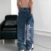 Men's Jeans American Vibe High Pants Ins Hiphop Fried Street Jeans Male Design_viptrois.com