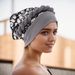 New Milk Silk With Diamond Shaped Sequin Braid Hat African Hat Muslim Hat_viptrois.com