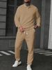 Men’s Wheat-Grain Polo & Pants Set – Premium 95% Polyester Casual Outfit (S-XXXL, White/Grey/Black/Army Green/Navy/Khaki)_viptrois.com