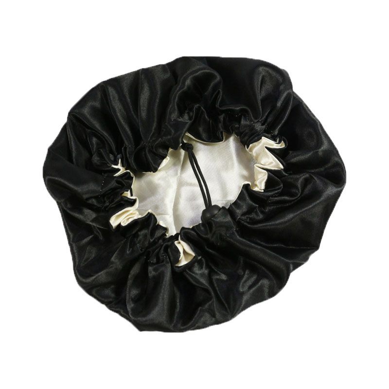 Children's silk nightcap protects hair high quality satin cap double sided satin boys and girls pullover hat_viptrois.com
