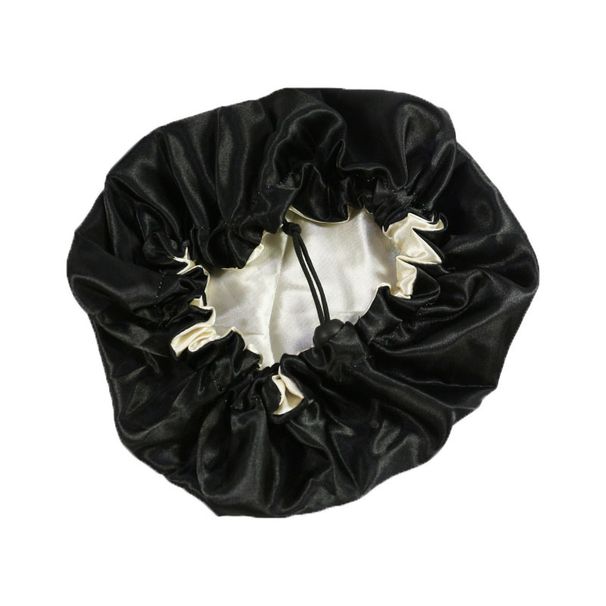 Children's silk nightcap protects hair high quality satin cap double sided satin boys and girls pullover hat_viptrois.com