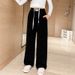 Mother & Kids Girls winter velvet pants new 8 autumn and winter styles 9 big children's stylish one piece velvet wide leg pants children's trousers_viptrois.com