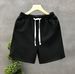 Men's Clothing Designed Rhombus Pattern White Shorts Handsome Five Quarter Pants Summer Home Wear Half Pants_viptrois.com