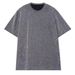 Summer New Versatile Loose Woven Gold-Embossed Craft Round Neck Trendy Short Sleeve T-Shirt_viptrois.com
