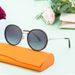 New Fashion Round Frame Polarized Sunglasses Women's Personality Street Shooting Sunscreen Sunglasses Women's_viptrois.com