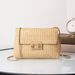 Sweet Style Straw Woven Shoulder Bag - Double Lock Crossbody Purse For Women, Fashionable & Versatile Summer Handbag_viptrois.com