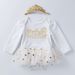 Baby clothes 2023 spring and autumn new female baby birthday suit long sleeve white hairdresser star children's dress baby hairdresser dress set_viptrois.com