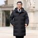 Men's Clothing Down Jacket Men's Medium And Long Thickened Enlarged Slim Fit Fashionable Dad's Outfit Middle Aged Grandfather Down Jacket_viptrois.com