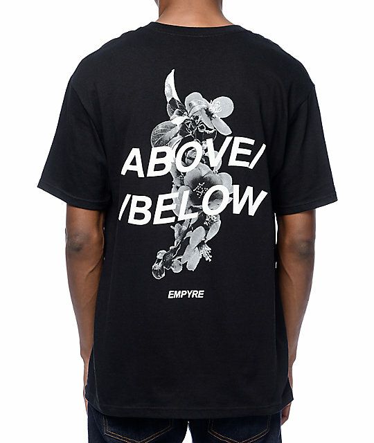 Empyre Mens Above Below Black Tee Shirt New_viptrois.com