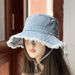 Women's Hats New Retro Casual Washed Denim Fisherman Hat Women's Fashion Outdoor Mountaineering Hat Simple Sunshade Sun Protection Hat_viptrois.com