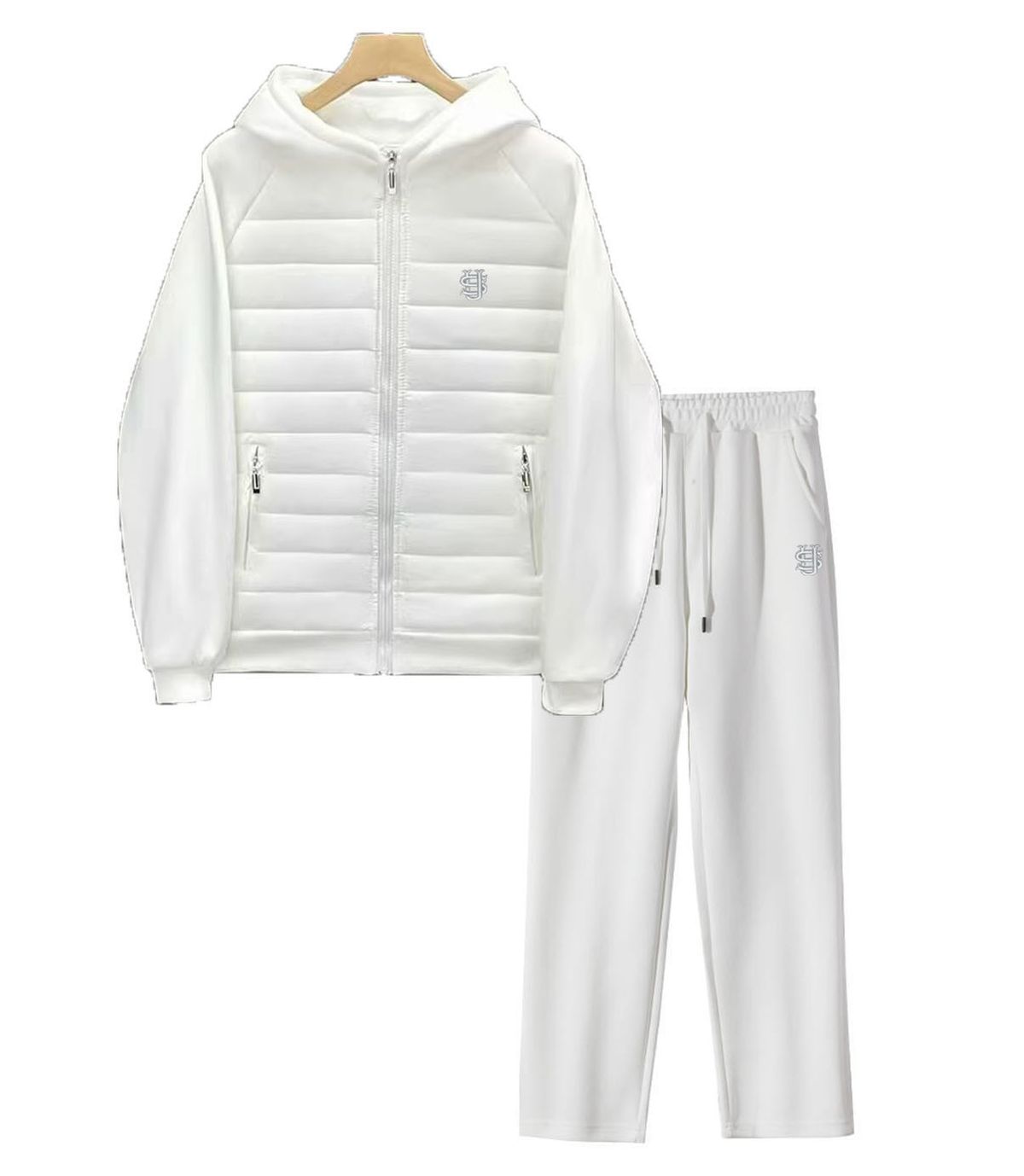 Men's Clothing New Cross Border Winter Men's US Embroidered Ribs Cotton Jacket Casual Stitching Knitted Jacket_viptrois.com