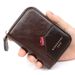 Wallet Card Cases Retro Stitching Contrast Color Men's Accordion Card Holder Multi Card Slot Coin Purse Small Clutch Zipper Bag_viptrois.com