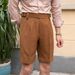 Italian Naples Trousers Men's Summer Short Suit Trousers Gurga Retro Temperament Dark Gray Shorts_viptrois.com