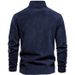 2025 New Men's Casual Pullover Jacquard Sweater, Shake Grain Stand-up Neck Cardigan Sweater_viptrois.com