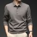 Autumn High Quality Polo Shirt Versatile Skin-Friendly Comfortable Men's Business Casual Turn-Down Collar Long Sleeve_viptrois.com