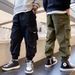 Mother&Kids Boys' overalls Summer Kids wear Big Kids Kids Boys casual pants pants thin_viptrois.com