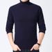 Men's High Neck Sweater Winter Warm Knit Pullover Soft Wool Blend Casual Loose Fit Long Sleeve Turtleneck Top_viptrois.com