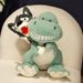 Hot Style Dinosaur Carrying Wolf Doll Doll Funny Homophonic Cute Pet Plush Pillow To Send Friends Creative Gift_viptrois.com