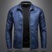 Men's Casual Slim Fit Motorcycle PU Leather Jacket, Men's Korean Version_viptrois.com