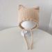 Kids'hats Baby halogen door cap Cute cat ears Warm wool ear cap for baby winter_viptrois.com