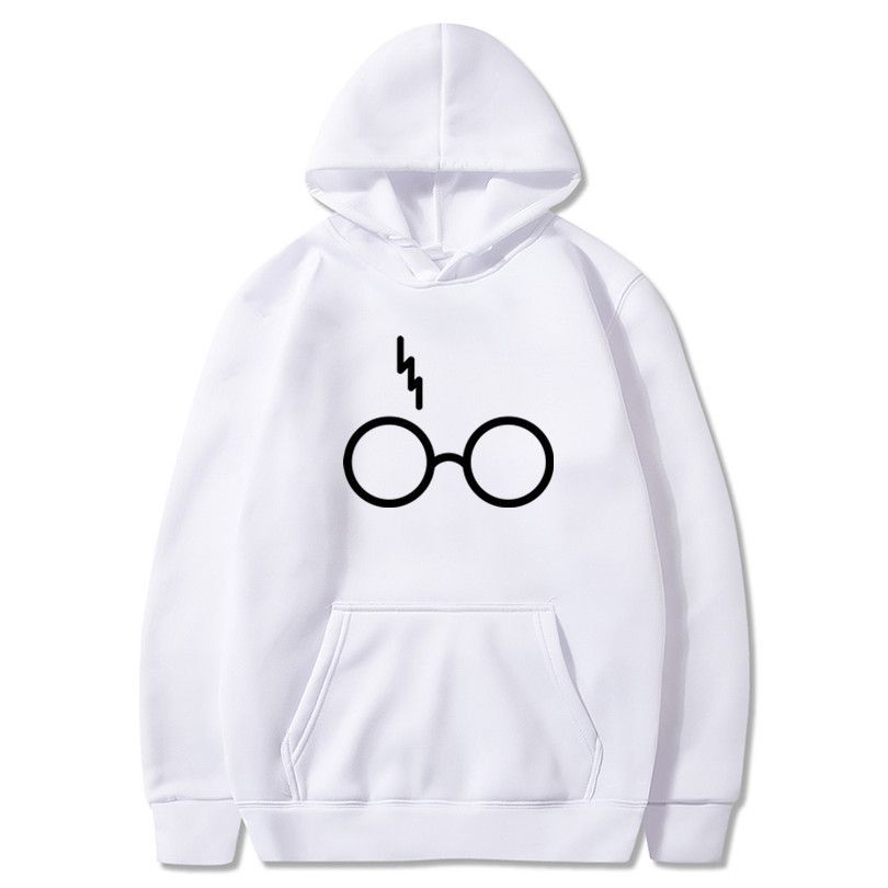 2025 New Trendy Brand Glasses Printed Hooded Fleece Unisex Sports Sweatshirt_viptrois.com