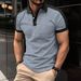 Summer New Men's Popular Solid Color Polo Shirt Short-Sleeved Lapel Casual Street Fashion Breathable T-Shirt_viptrois.com