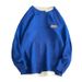 Men’s Layered Knit Sweater – Oversized Drop Shoulder Pullover With Mock Two-Piece Design, Streetwear Style Casual Ribbed Hem_viptrois.com