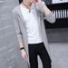 Men's Clothing Youth Windbreaker Men's Spring And Autumn Fashion Men's Mid Length Tops Slim Student Handsome Cape Men's Jacket_viptrois.com