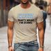 That's What I'm Doing Fun Alphabet Print Crew Neck Top, Summer Men's Casual Sports T-shirt_viptrois.com