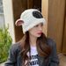 Cute Sheep Children's Winter 2023 New Internet Red Little Bear Plush Warm Ear Protection Hat_viptrois.com
