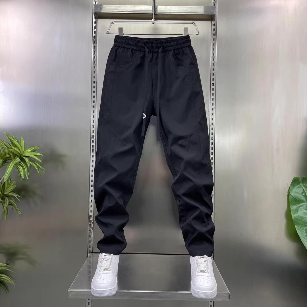 Men's Casual Pants Spring Autumn Solid Color Simple Versatile Jogger Lightweight Men's Bottoms_viptrois.com
