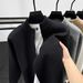 Men's Solid Color Knit Cardigan With Thick Fleece Lining, Winter Warm Zip-Up Stand Collar Sweater, Casual Pullover For Outdoor & Daily Wear_viptrois.com