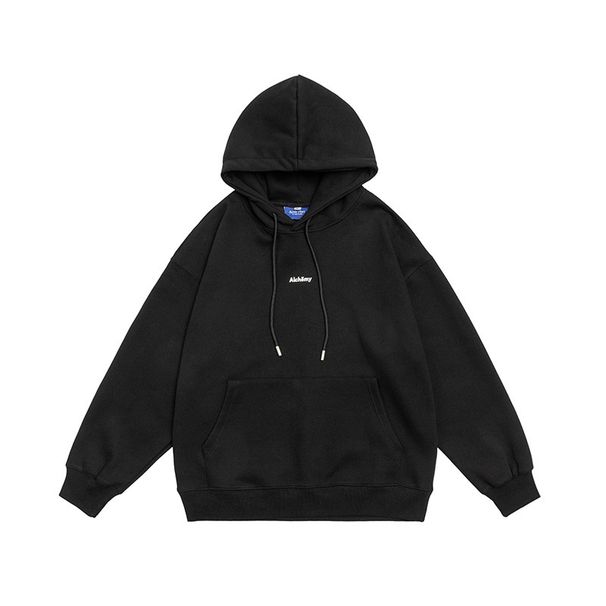 City Fanpin 2023 Spring Solid Color Letter Print Hooded Sweatshirt Japanese Trend Campus Style Pullover Top For Men_viptrois.com