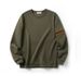 Men's Clothing Soft Tencel Cloud Feel Air Layer Round Neck Sweatshirt_viptrois.com