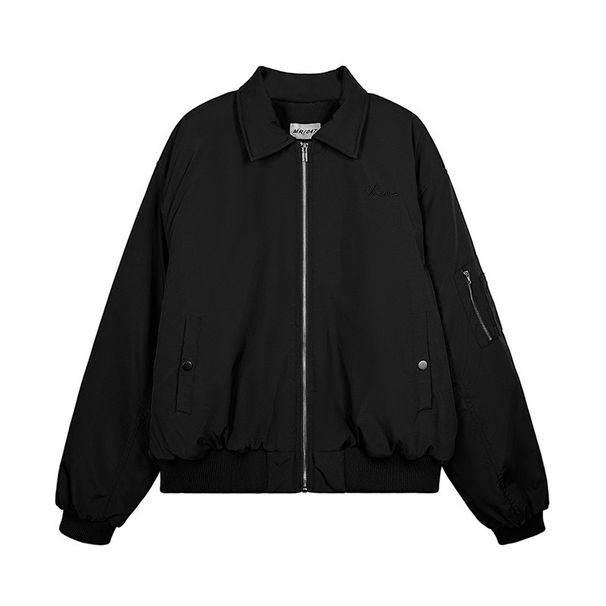 American Pilot Men's Spring And Autumn Clean Fit Trendy Brand Navy Blue Hooligan Handsome Couple Baseball Jacket_viptrois.com