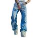 Cross-border Trade Men's Trendy Fashion Simple Loose Straight Casual Jeans_viptrois.com