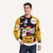 Halloween Color-Block Knit Sweater – Oversized Men's Pullover With Gothic Prints (S-XXXL, 4 Designs)_viptrois.com