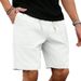 Men's Casual Stretch Denim Jeans Solid Color Five Point Shorts Loose Fit Summer New_viptrois.com