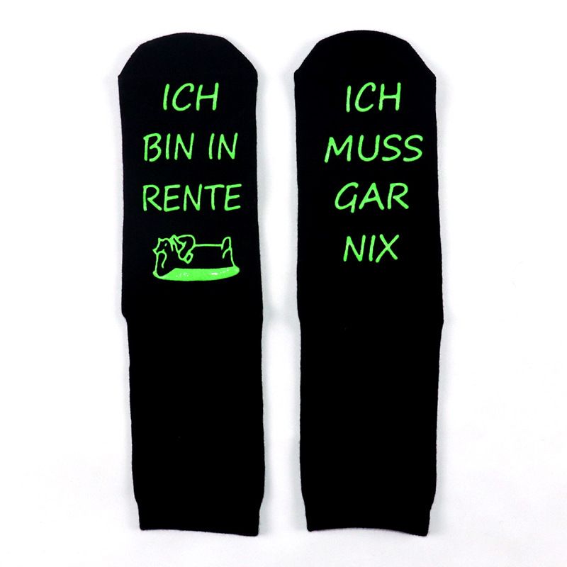 Mid-tube socks retirement series leisure sports cotton socks socks sole non-slip spot rubber floor socks_viptrois.com