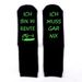 Mid-tube socks retirement series leisure sports cotton socks socks sole non-slip spot rubber floor socks_viptrois.com