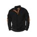 2024 New Jacquard Buttoned Henry Collar Autumn Winter Long Sleeve Patch Embroidered Casual Sweatshirt_viptrois.com