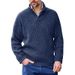 Men's V-Neck Knit Sweater – Oversized Casual Pullover With Stretch Blend (M-XXXL, Korean-Inspired Loose Fit, Business Casual Essential)_viptrois.com