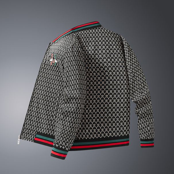 Little Bee Heavy Industries Embroidery Men's European Jacket Baseball Collar Fashion Jacket Men's Alphabet Digital Printing_viptrois.com
