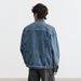Men's American Retro Workwear Denim Jacket – Cleanfit Motorcycle Style, Heavyweight Cotton Blend, Bluish Wash (S-3XL)_viptrois.com