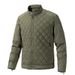 "Men's Stand-Up Collar Jacket - Winter Warm Cotton Coat With Velvet Lining, Slim Fit Design For Trendy Style_viptrois.com