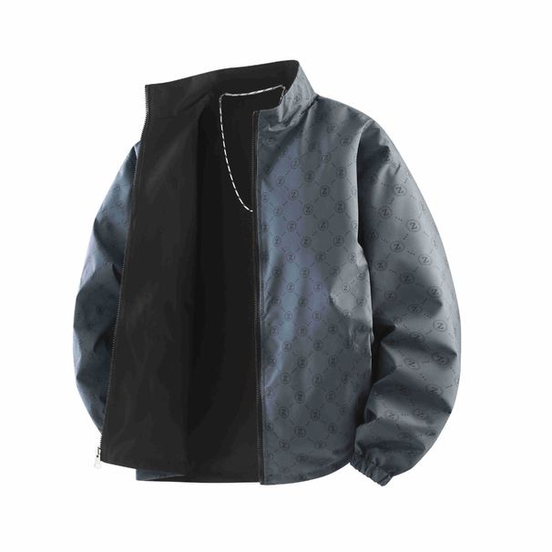 Double Sided Jacket For Men, Spring And Autumn New Style, Stand Up Collar, Casual Trend, Teenage Clothing, Thin Style_viptrois.com