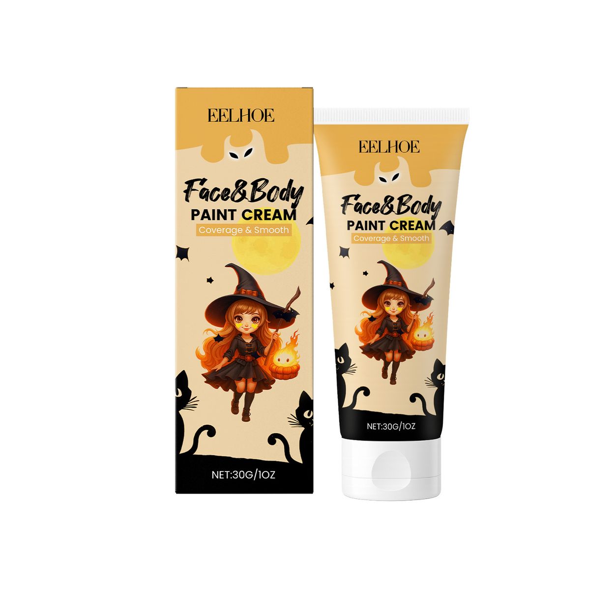 EELHOE Face Cream Halloween Body Paint Makeup Party Cosplay_viptrois.com