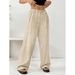 Women's Flowy Wide-Leg Pants – Summer Casual Polyester Palazzo Trousers (S-3XL, 11 Colors)_viptrois.com