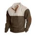 "Men's Henley Neck Pullover – Button-Detail Sportswear (Breathable Cotton, Relaxed Fit)"_viptrois.com